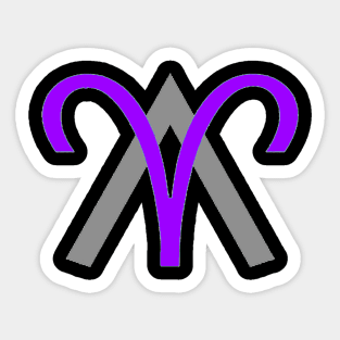 Anthony Aries Purple Logo Sticker